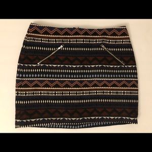H&M mini Aztec striped Skirt size 6